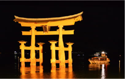 大鳥居遊覧船運航風景